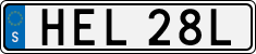 License plate of Sweden, Regular plates