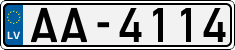 License plate of Latvia, Regular car plates