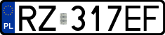 License plates of Poland, Regular car plates