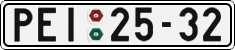 License plate of the Czech Republic, Cars (1960)