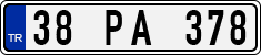 License plate of Turkey, Regular plates