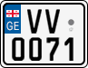 License plate of Georgia, Motorcycles (2014)