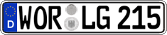 German license plate, Regular plates