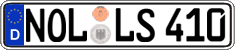 German license plate, Regular plates