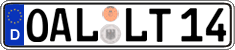 German license plate, Regular plates