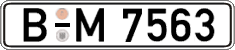 German license plate, Regular plates