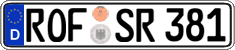 German license plate, Regular plates
