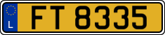 License plate of Luxembourg, 2003 year system