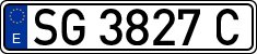 License plates of Spain, 1971 year series