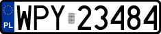 License plates of Poland, Regular car plates