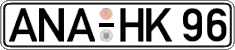 German license plate, Regular plates