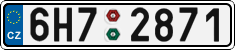 License plate of the Czech Republic, Cars (2001)
