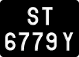 License plate of Malaysia, AB(C) 1(234) D