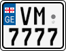 License plate of Georgia, Motorcycles (2014)