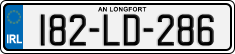 License plate of Ireland, Regular plates