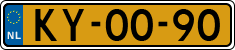 License plate of the Netherlands, Military