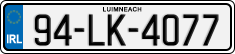 License plate of Ireland, Regular plates