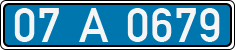 License plate of Turkey, Police
