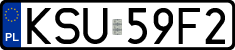 License plates of Poland, Regular car plates