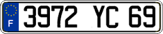 French license plate, FNI