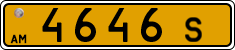 License plate of Armenia, Public transport