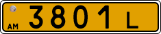 License plate of Armenia, Public transport