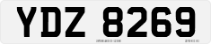 License plate of the United Kingdom, Northern Ireland (1966)