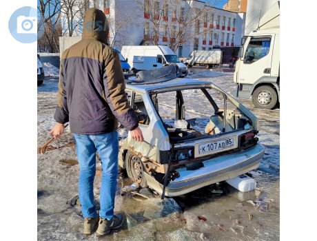 к107ав85, License plate without vehicle