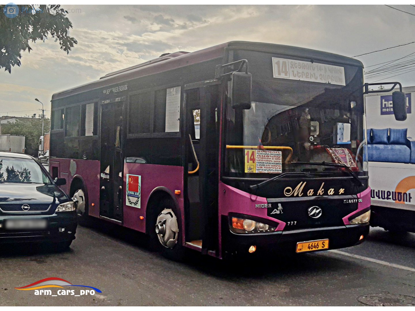 4646 S, Higer KLQ6770 