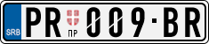 License plate of Serbia, Cars