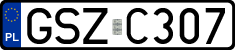 License plates of Poland, Regular car plates