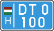 license plates of Hungary, Diplomatic