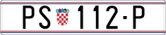 License plate of Croatia, Regular plates