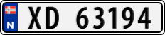 License plate of Norway, Cars
