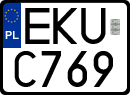 License plates of Poland, Regular car plates