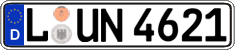German license plate, Regular plates