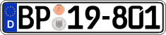 German license plate, Authorities and federal agencies