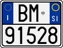 License plate of Italy, Motorcycles (1994 year series)
