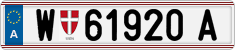 License plate of Austria, Regular plates