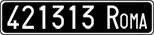 License plate of Italy, Cars (1927 year series)