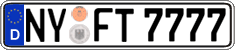 German license plate, Regular plates