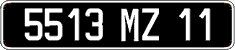French license plate, FNI