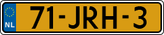 License plate of the Netherlands, Cars
