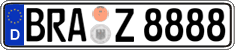 German license plate, Regular plates