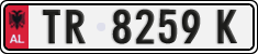 License plate of Albania, Cars (1993)
