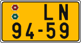 License plate of the Czech Republic, Commercial vehicles (1960)
