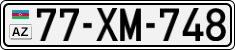 License plate of Azerbaijan, Cars
