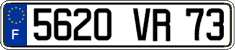 French license plate, FNI