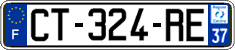 French license plate, SIV (ordinary)