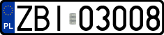 License plates of Poland, Regular car plates